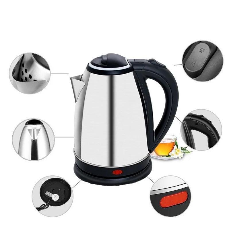 NEW DEALS TEKO LISTRIK 2 LITER FULL STAINLESS STEEL PEMANAS AIR ELECTRIC KETTLE KETEL BESAR OTOMATIS