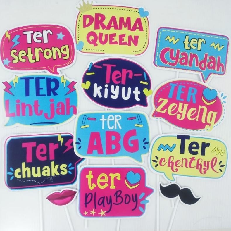 PROPS REUNI DRAMA QUEEN PROPS PHOTOBOOTH AKSESORIS FOTO DEKORASI