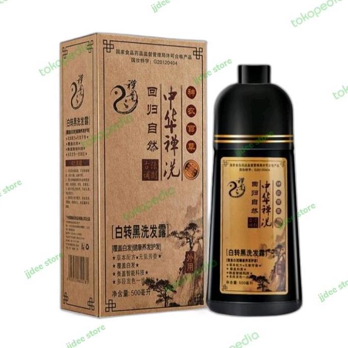 shampo cat rambut herbal zen shampo uban ori cina
