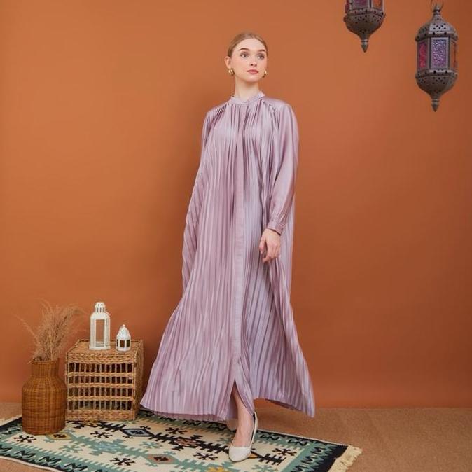 Jeddah Pleated Dress - Dress Plisket Jumbo By Haba