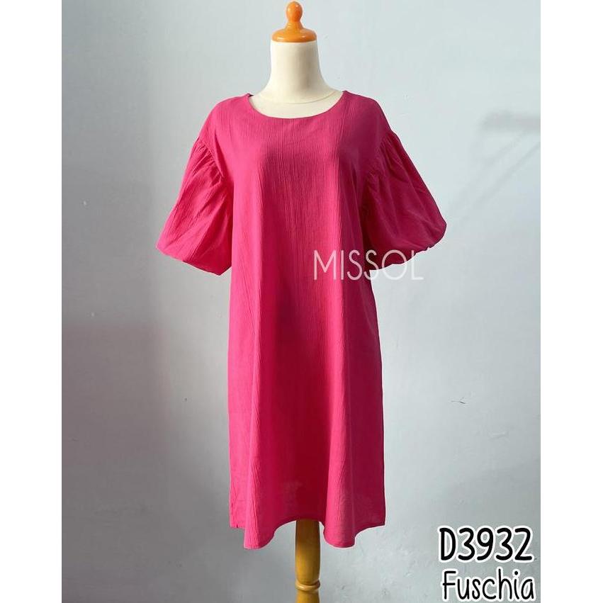 MISSOL Dress polos casual lengan balon D3932