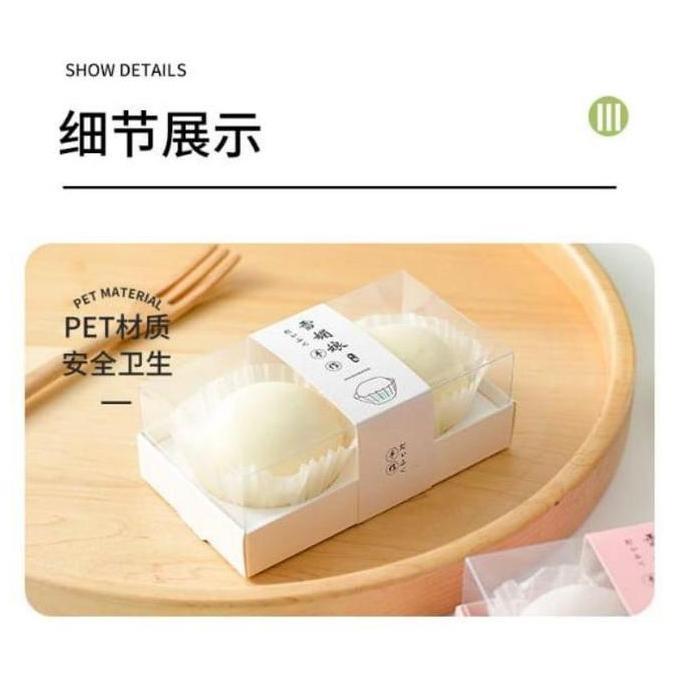 Paper Box Mochi Sekat 2 Isi 5pcs / Dus Kue Mochi / Box Mochi Promo