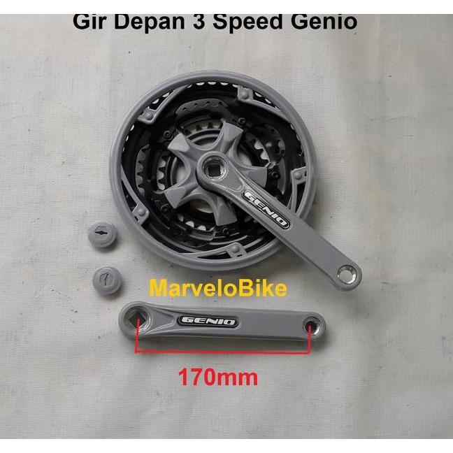 Crank Gir Depan Sepeda Mtb Federal Balap 3 Speed 283848T Genio