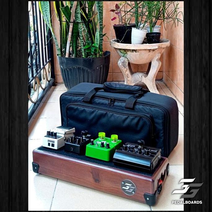 INFERNUM MICRO PEDALBOARD ACACIA PLUS GIGBAG KAYU ORIGINAL DAN TERPERCAYA