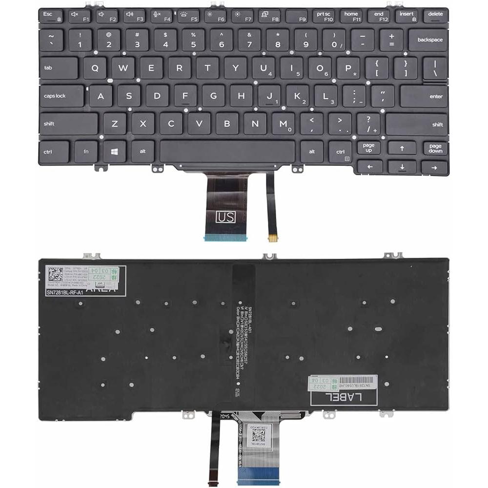 Keyboard Laptop For DELL LATITUDE 7300 5300 5320 5310 E7300 Backlight