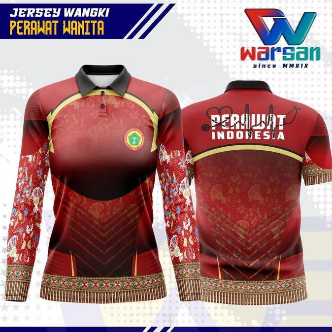 JERSEY WANGKI PERAWAT WANITA / KAOS KERAH PERAWAT SEMI TUNIK WANITA / JERSEY POLO WANGKI PERAWAT WOM