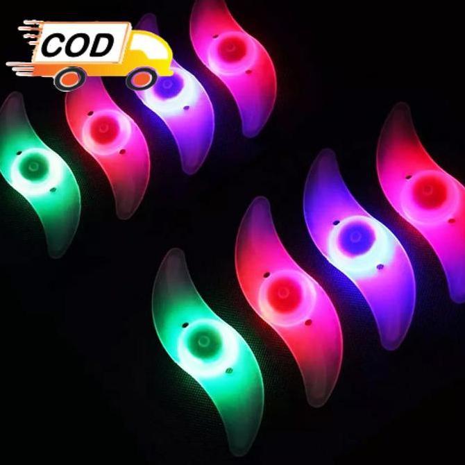 Promo Lampu Velg Sepeda Efek Putaran Ban LED RGB Warna Warni Colorful Bicycle Wheel Light 1PCS COD