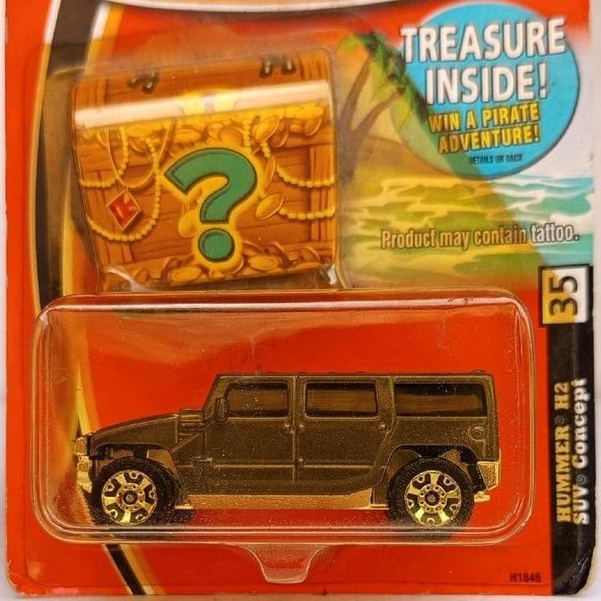 matchbox treasure inside hummer h3 suv concept kode 748
