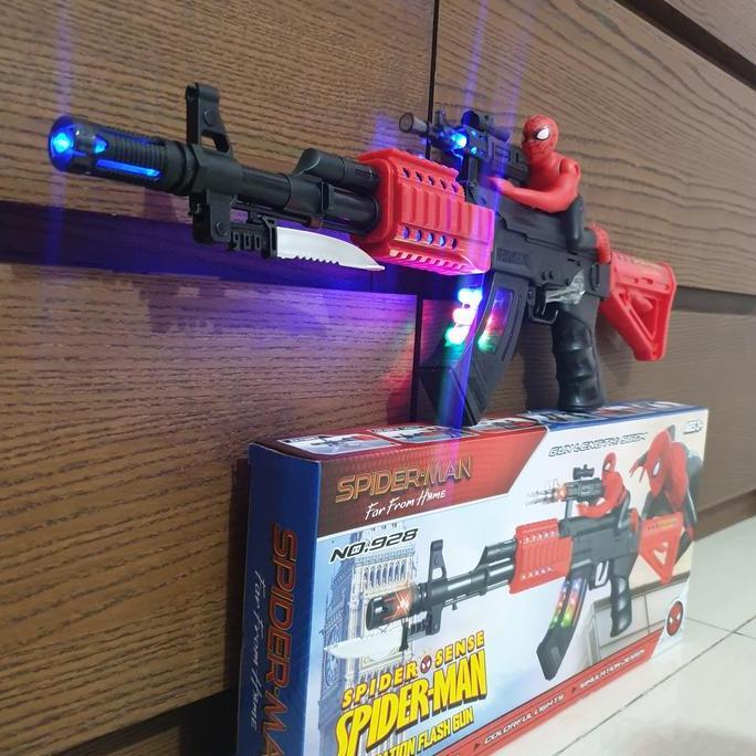 Mainan Tembakan Panjang Mp5 Ak47 M16 M4 Suara Dan Lampu Mainan Tembak Kode 515