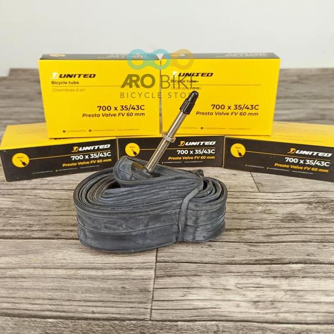 Promo Ban dalam sepeda gravel balap 700 x 35/43C United Presta valve FV 60mm COD