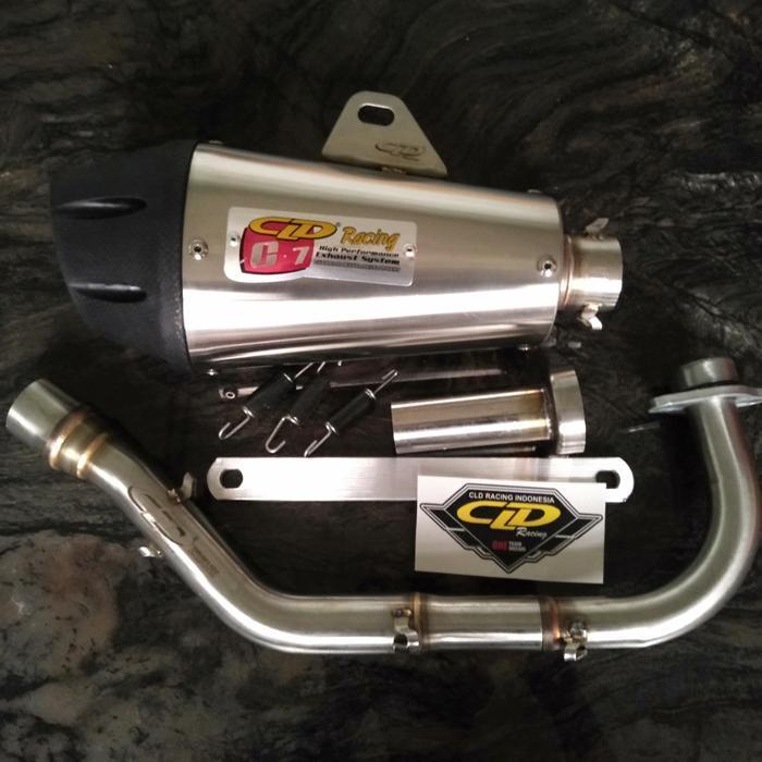 Knalpot Cld Racing Mio Nouvo Type C7 Doff Inlet 38 Original Dan Terpercaya