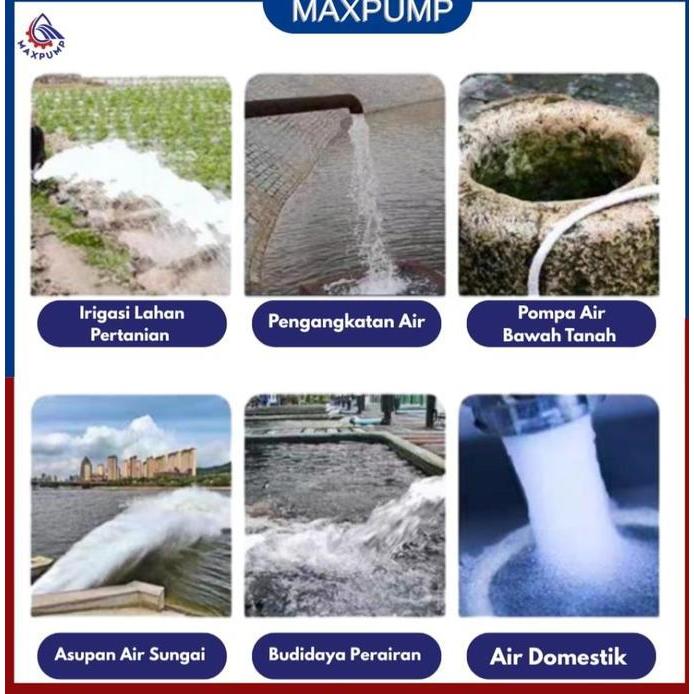 Sale Maxpump Pompa Celup Air Kotor 6 Inch Stainless Steel Non Otomatis Submersible Water Pump 220V I