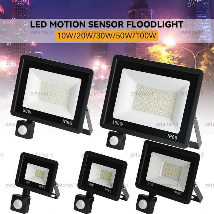 Lampu Sorot Pir Sensor Gerak Induksi Sensor Cahaya Outdoor 220V AC Led Floodlight Induction