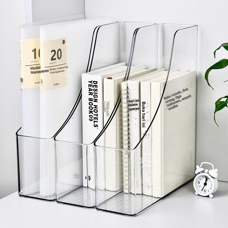 Unik Organizer Box File Meja Kantor Rak Buku Organizer Meja Akrilik File Meja Kantor Megazine File T