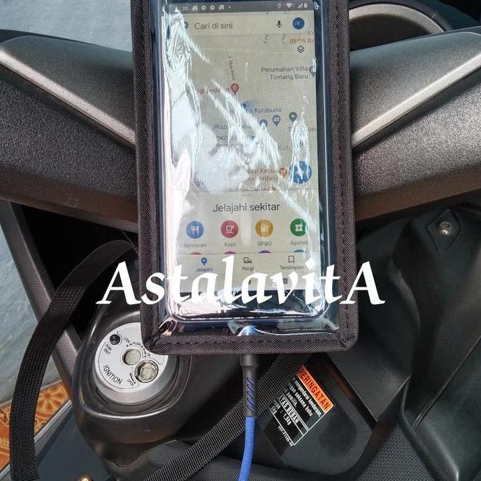 Holder hp motor/Tas hp motor/Tempat hp Gojek,Grab waterproof