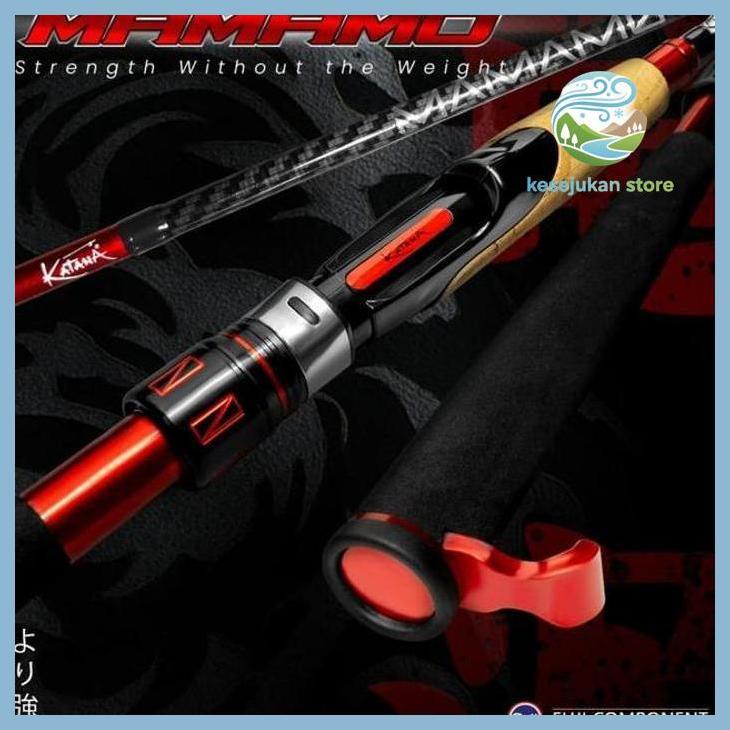 (PANCING) TERBARU JORAN PANCING KATANA MAMAMO BAHAN CARBON SOLID PANJANG 180CM 15 - 20LBS MARIT SUDA