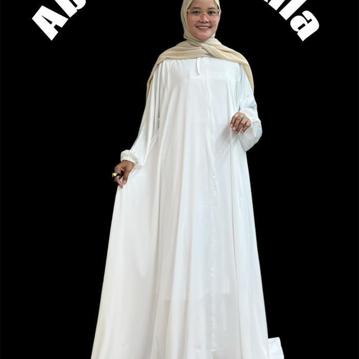 (Terbaru) Abaya Syakila  Wanita Gamis Remaja Arab Hitam/Abayaumroh/Bajumuslim Bestseller