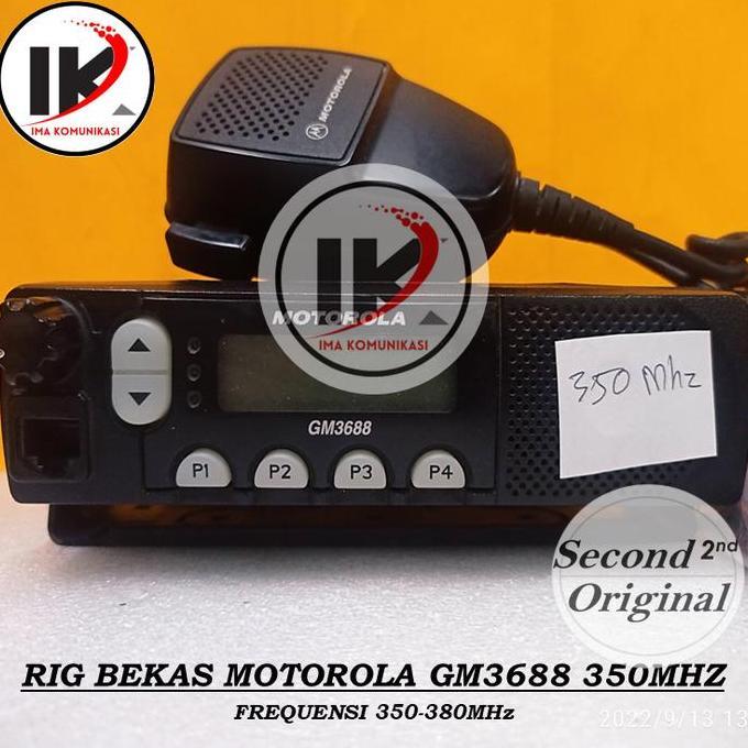 RIG BEKAS MOTOROLA GM3688 UHF LOW 350-380Mhz