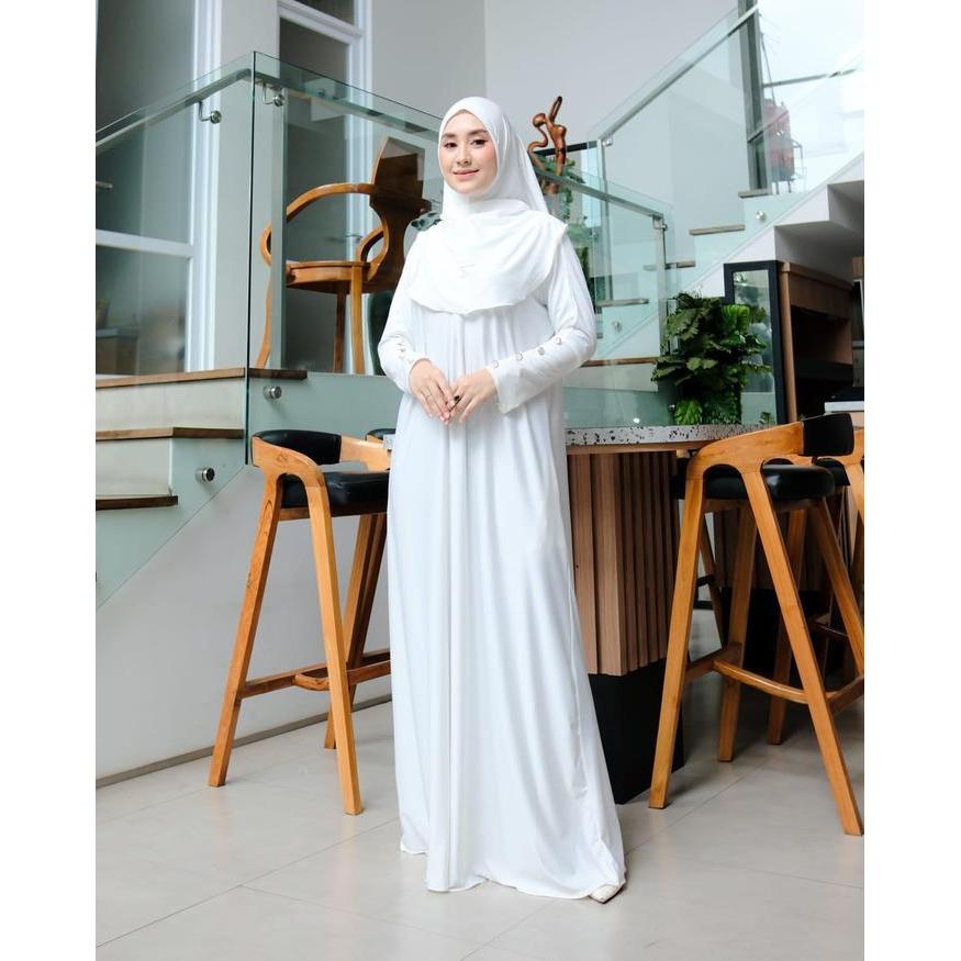 (Termurah) Abaya Set Bergo Remaja Abaya Hitam Mewah Elegan Jersey Premium Umroh Daily Bestseller