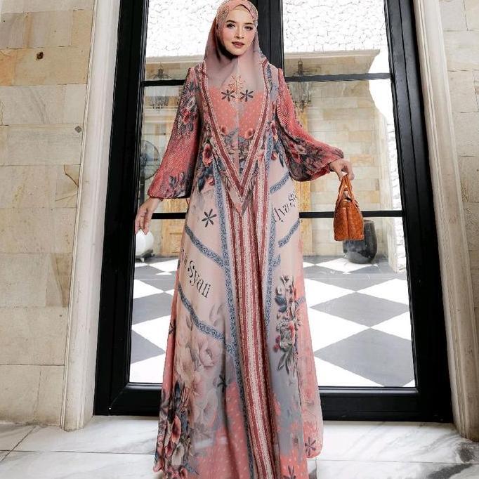 Gamis Haruma Series Set Syari Dan Set Scraf Alya Syari