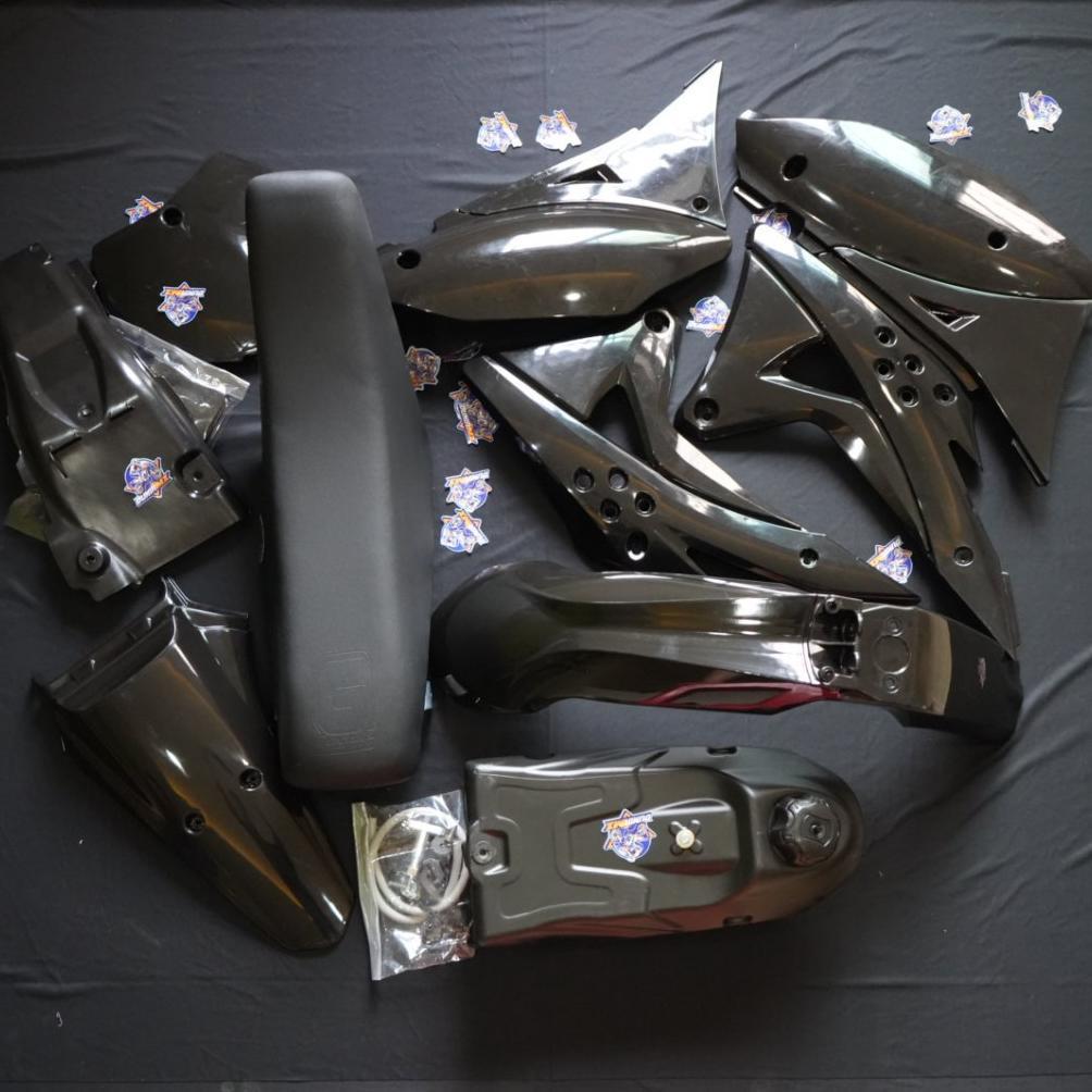 BODYSET GORDON FULL BODY SET KLX 150 GORDON HITAM FULL TANGKI HITAM