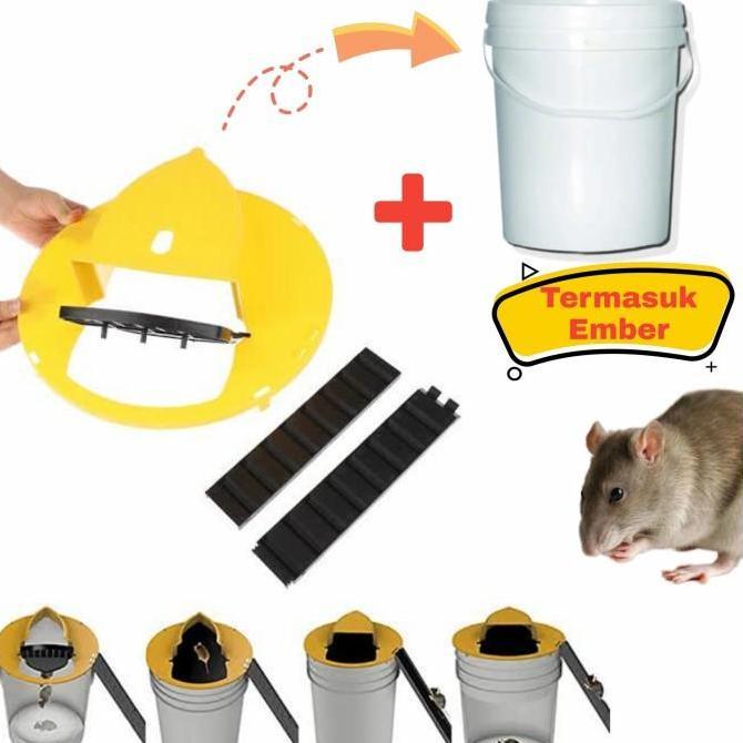 MOUSETRAP FLIP | Perangkap Tikus Ember | Jebakan Tikus Ember - Kuning