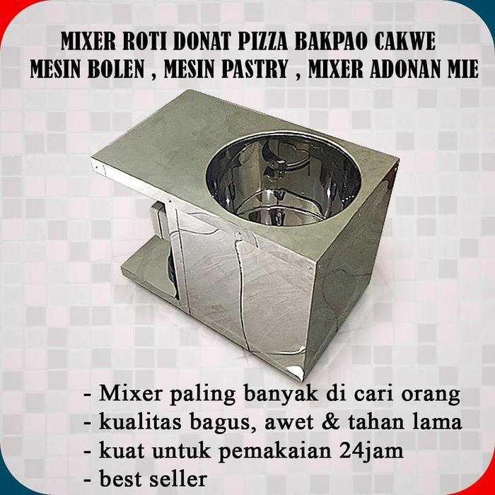 Mixer Adonan Roti Donat Pizza Bakpao Cakwe Mesin Bolen Mesin Pastry Mixer Adonan Mie Kapasitas 3-4Kg