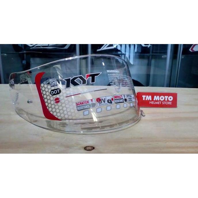 Visor Clear - Flat KYT K2rider / R10 / RC7 ( Ready Pinlock )