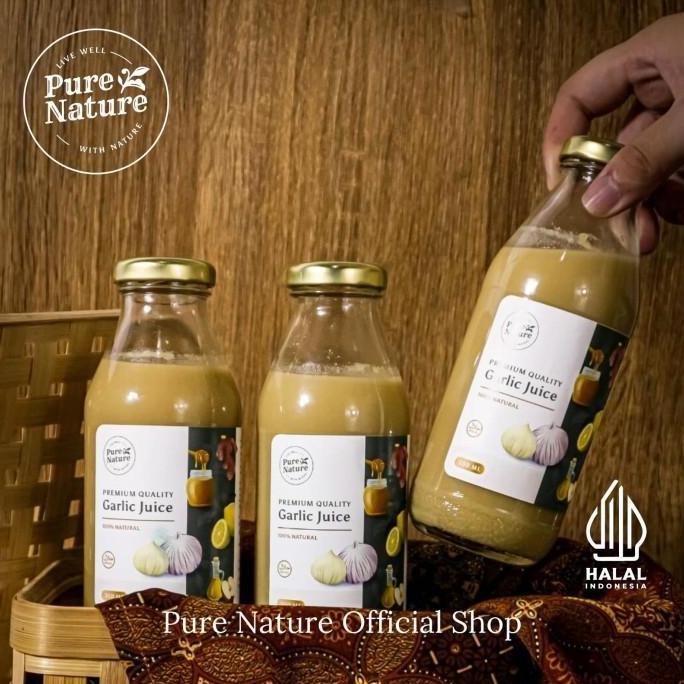 [3 Botol] PureNature Jus Bawang Putih Tunggal Ampuh Berkhasiat