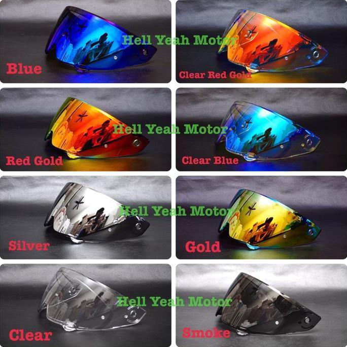 Visor Ruroc Atlas 3.0 Atlas 4.0 Visor iridium Ruroc Atlas Red Gold Blue Clear Smoke Silver Revo Beni