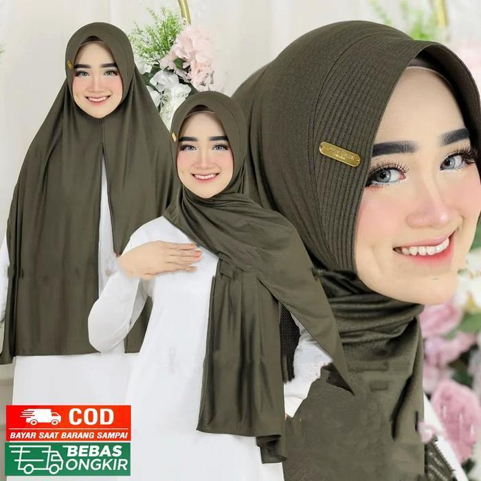 Paket Hemat 3 Pcs 55Rb  Jilbab Pashmina Dubai Oval Pet Jersey Pasmina Instan Dubai Jersey - Kerudung