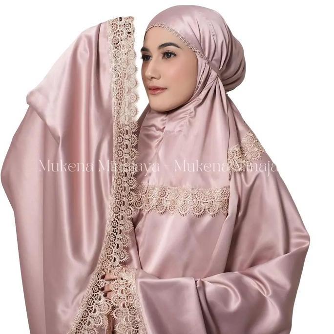 TERMURAH MINAJAYA - Mukena Dewasa Renda Mewah Jumbo D Traveling Sutra Velvet Premium READY STOCK