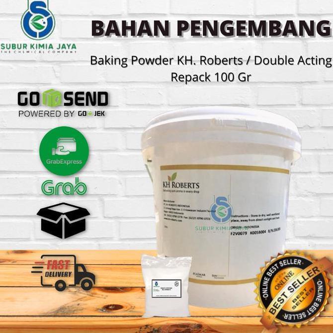 baking powder premium kh roberts double acting 100 gr kode 260