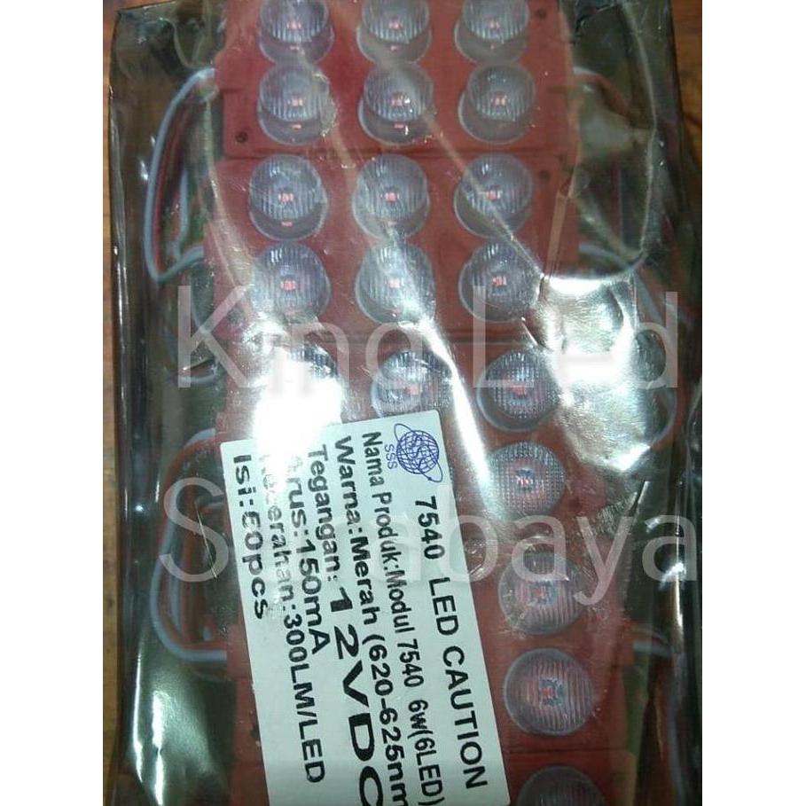 LED Modul 3030 WARNA 12V 6W Mata Besar 6LED 6 Watt SMD 7540 Jumbo