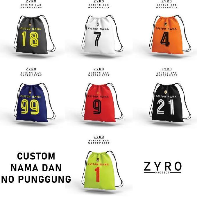 STRING BAG BOLA CUSTOM | TAS SERUT FUTSAL | TAS SERUT INDONESIA | ZYRO PROJECT KODE 1407