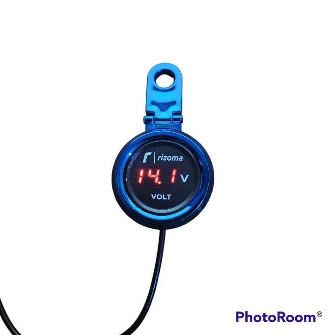 Terlaris Voltmeter Jam Digital Water Proof Pasang Di Spion Motor (Untuk Semua Motor Bisa) Batokoricr