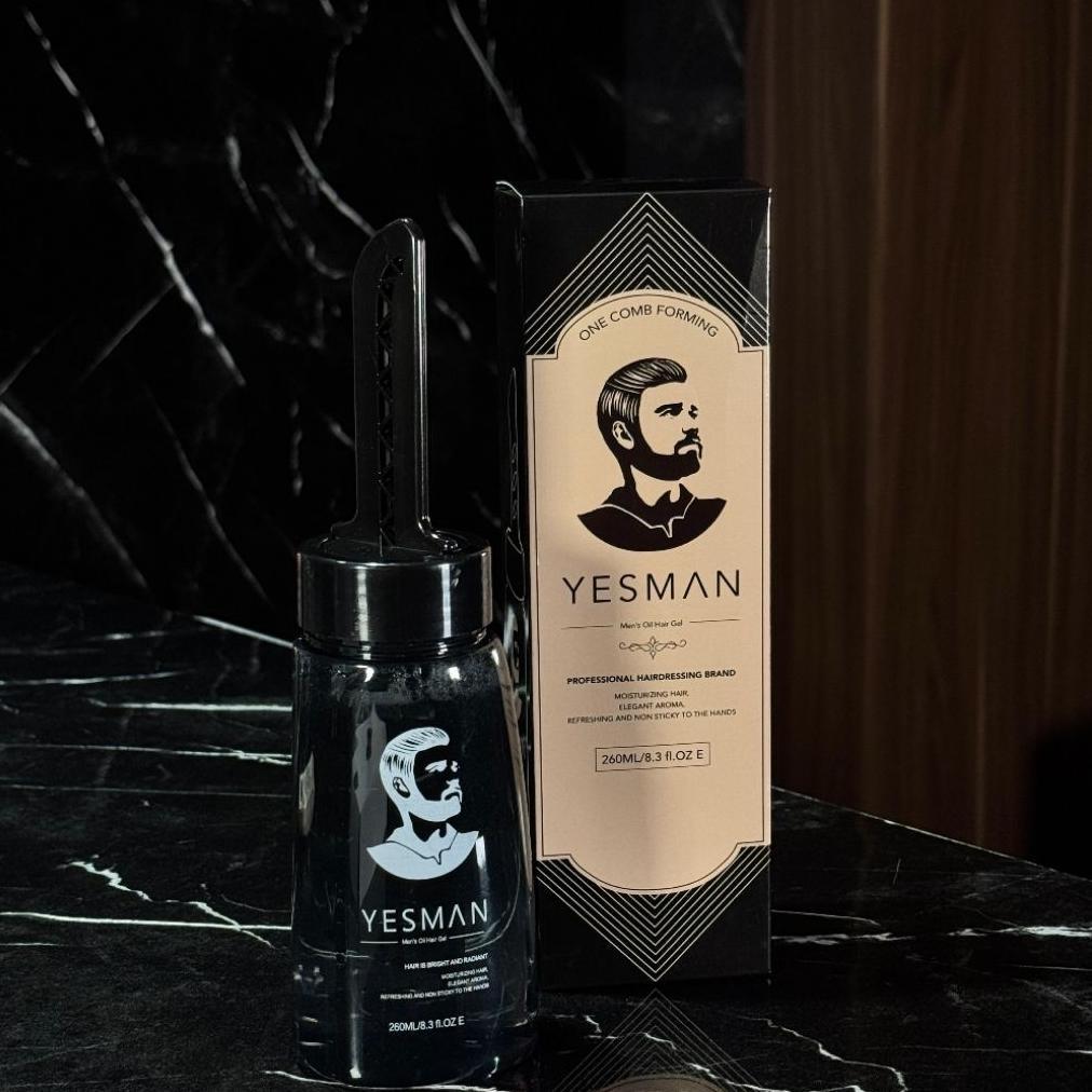 YESMAN Hair Styling Gel 260ML / Hair Oil / Hair Gel / Pomade / Wax / Men's Hair Styling Gel Termurah