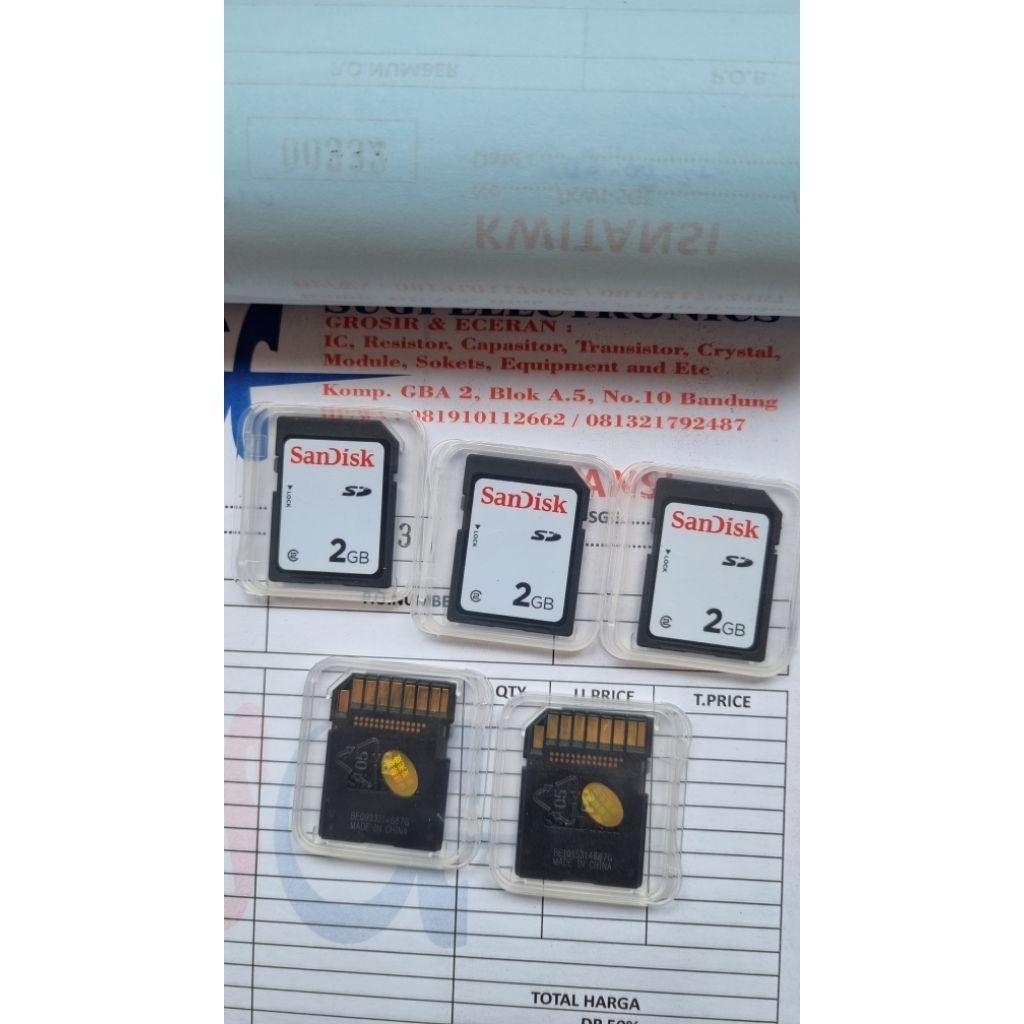 Kartu Memory 2Gb Sd Card Sandisk