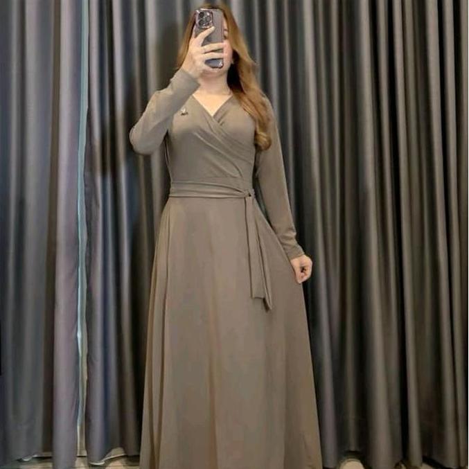 RizqiaFashion Dres Rizqia Premium Produk UMKM - Gaun Wanita Casual Panjang - Gamis, Dewasa, Baju, Mi