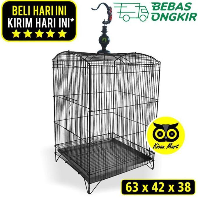 TERBARU - Sangkar kotak besi lipat no 2 sangkar kandang burung kacer kenari