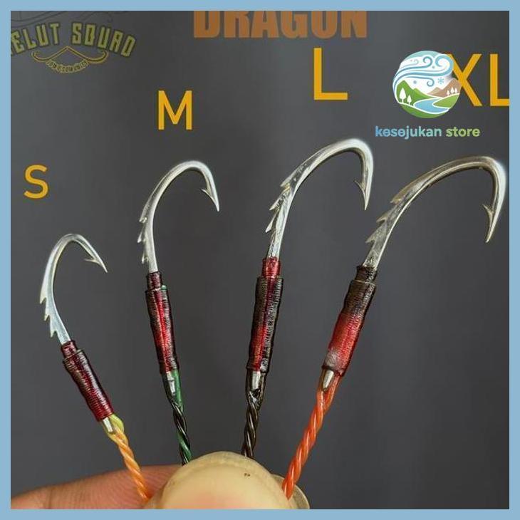 (PANCING) PANCING BELUT WELUT SQUAD MODEL DRAGON BAJA HITAM SIAP KIRIM