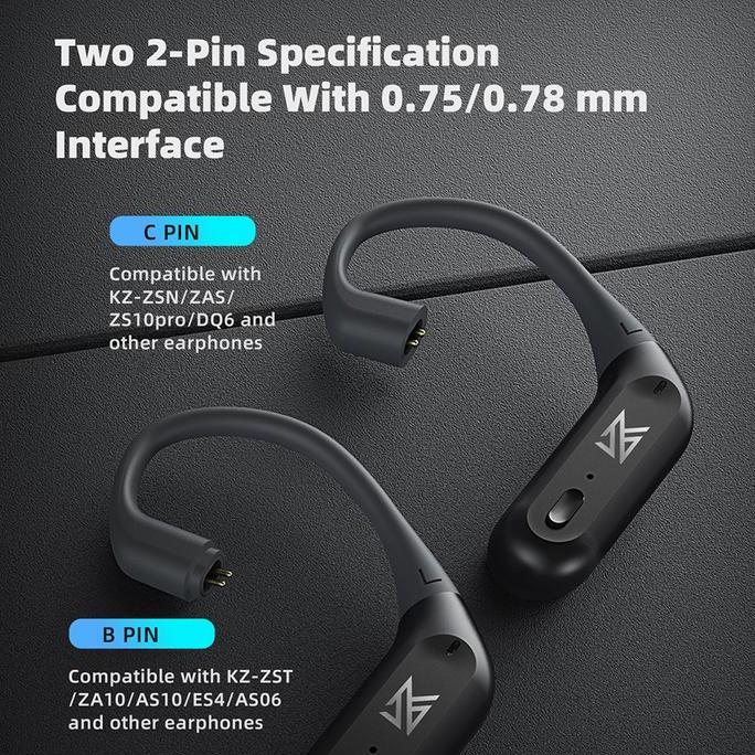Kz Az09 Pro Knowledge Zenith Aptx Tws Earhook Hd Bluetooth Adapter