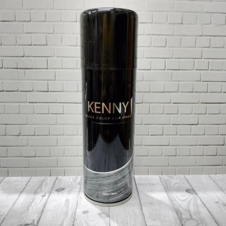 Kenny Hair Color Spray Hitam 180ml Aerosol Termurah!!!