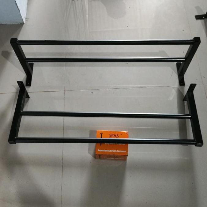 TERMURAH dekorasi estetik Rak Jemuran Handuk Jemuran Dinding Gantungan Handuk Dinding 2 Handuk Panja