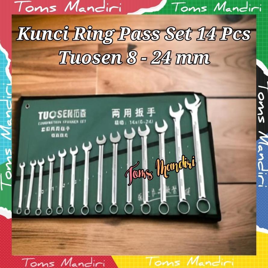 Kunci Ring Pas Set Tuosen 8-24mm 14 Pcs