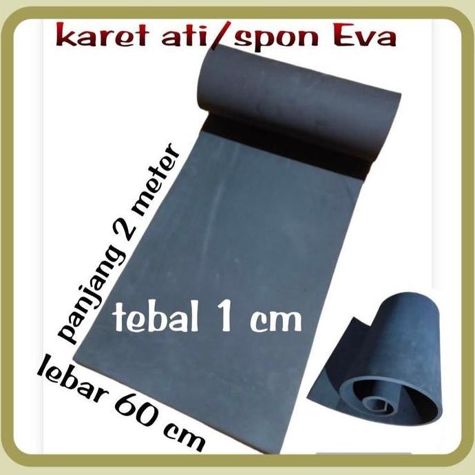 karet spon ati, 2 meter60cm Hitam