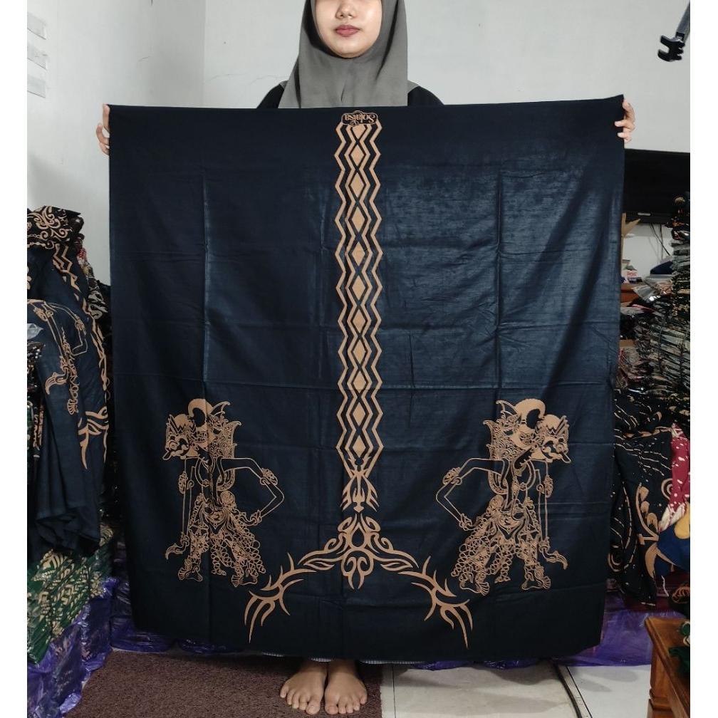 bestpromo sarung batik hitam rayon goyor best seller santri dewasa putri putra pekalongan