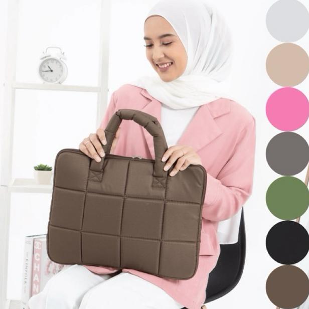 PROMO TERBARU Tas laptop puffy totebag laptop tas pelindung laptop | sarung laptop