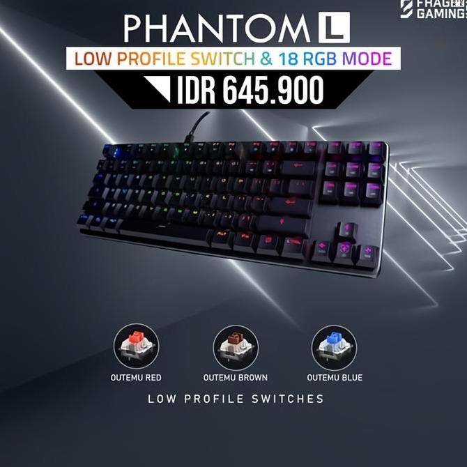 Tecware Phantom L 87 Tkl Low Profile Mechanical Rgb Termurah