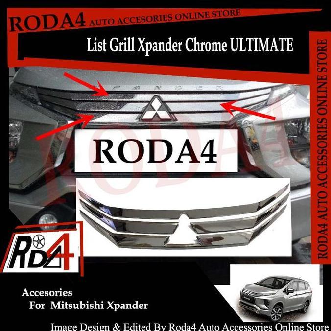 Cover Grill Xpander - List Grill Xpander Chrome Ultimate Baru